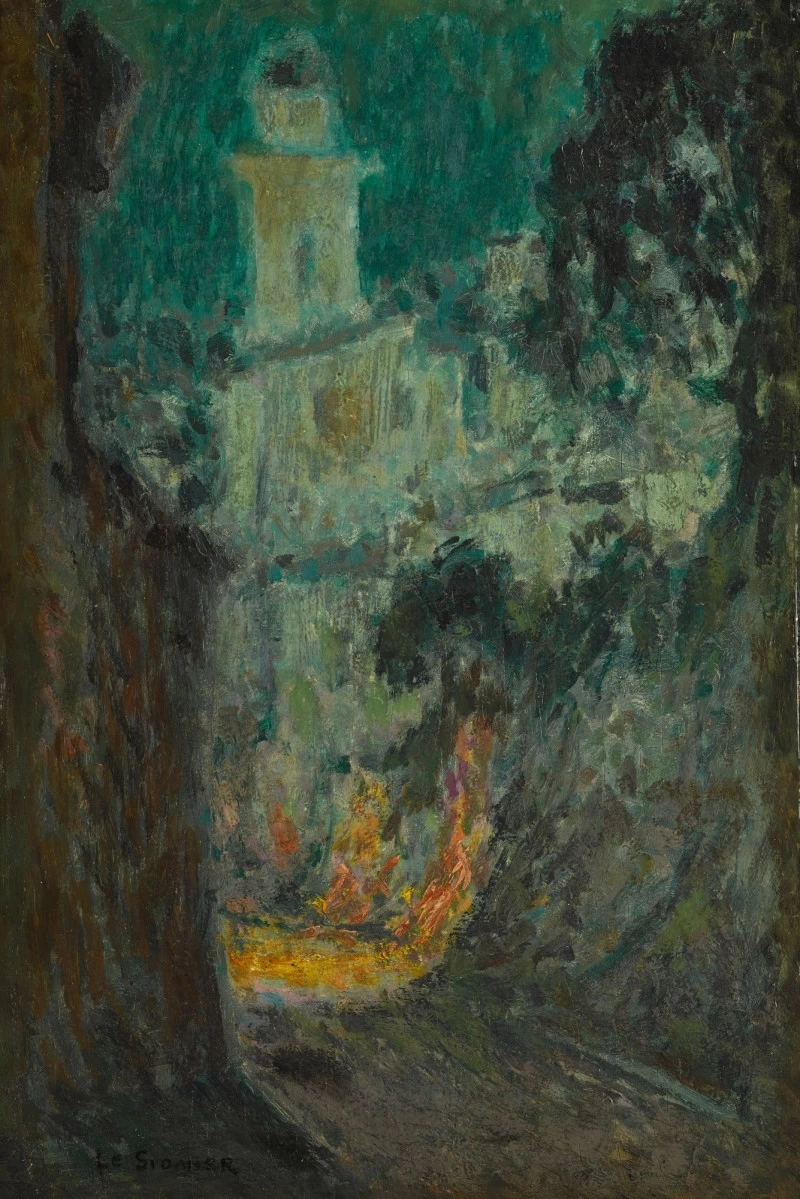Henri Le Sidaner - 251, Via al chiaro di luna, Villefranche, sur, mer